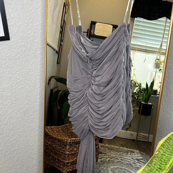 HOUSE OF CB 'Rokael' Shadow Layered Mini Skirt NWOT - Picture 12 of 13